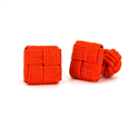 Boutons de Manchette carrés orange