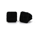 Boutons de Manchette Carré Noir