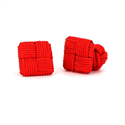 Boutons de Manchette Carré Rouge Écarlate