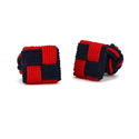 Boutons de Manchette Carré Rouge et Noir Charbon