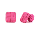 Boutons de Manchette carrés rose intense