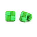 Boutons de Manchette carré vert et vert clair