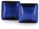 Boutons de Manchette carrés bleus