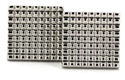 Boutons de Manchettes Carrées à Carreaux
