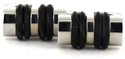 Boutons de Manchette Cordes Cylindriques