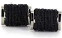 Boutons de Manchettes Cordes Noires