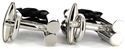 Boutons de Manchette Cordes Noires IV
