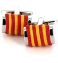 Boutons de Manchette Cordes Rouge et Jaune