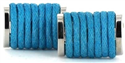 Boutons de Manchette Cordes Turquoises