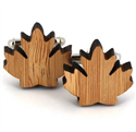 Boutons de Manchettes de Feuilles