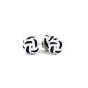Boutons de Manchette Double Boule Blanc et Noir