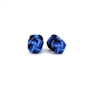 Boutons de Manchette Double Boule Céleste, Bleu et Noir