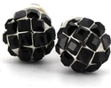 Boutons de Manchettes à Double Boule de Pierres