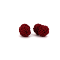 Boutons de Manchettes Double Boule Grenat
