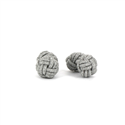 Boutons de Manchette Double Boule Gris Clair