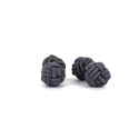 Boutons de Manchette Double Boule Gris Foncé
