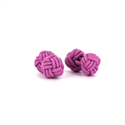 Boutons de Manchette Double Boule Magenta