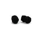 Boutons de Manchettes Double Boule Noir
