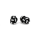 Boutons de Manchette Double Boule Noir et Blanc