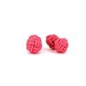 Boutons de Manchette Double Boule Rose Corail