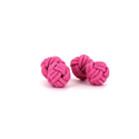 Boutons de Manchettes Double Boule Rose Intense