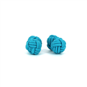 Boutons de Manchette Double Boule Turquoise