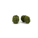 Boutons de Manchette Double Boule Vert Olive
