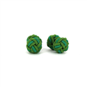 Boutons de Manchette Double Boule Vert Forêt et Foncé
