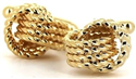 Boutons de Manchettes Double Nœud Doré