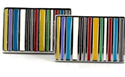 Boutons de Manchettes Rectangulaires Émaillées Multicolores