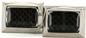 Boutons de Manchettes Rectangulaires Émaillées Noires II