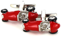 Boutons de Manchettes Formule 1 Rouge Rétro