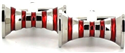 Boutons de Manchettes Hyperboles Rouges I