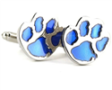 Boutons de Manchettes Empreintes Bleues