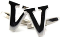 Boutons de Manchette Lettre V