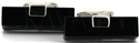 Boutons de Manchette Barres Noires