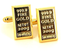 Boutons de Manchettes Barres d'Or