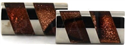 Boutons de Manchette marron et argent
