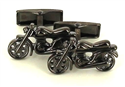 Boutons de Manchettes Moto Noire