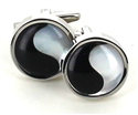 Boutons de Manchettes Nacre Yin Yang