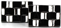 Boutons de Manchette Noirs VI