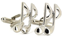 Boutons de Manchettes Notes de Musique