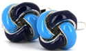 Boutons de Manchette Nœuds Bleus III