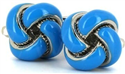Boutons de Manchette Nœuds Bleus V