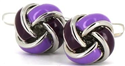 Boutons de Manchette Nœuds Lilas et Violets
