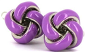 Boutons de Manchette Nœuds Lilas