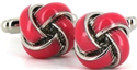 Boutons de Manchette Nœuds Rose Foncé