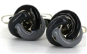Boutons de Manchette Nœuds Tricolore Gris et Noir