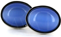 Boutons de Manchette ovales bleus