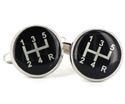 Boutons de Manchettes Leviers de Vitesse Noires